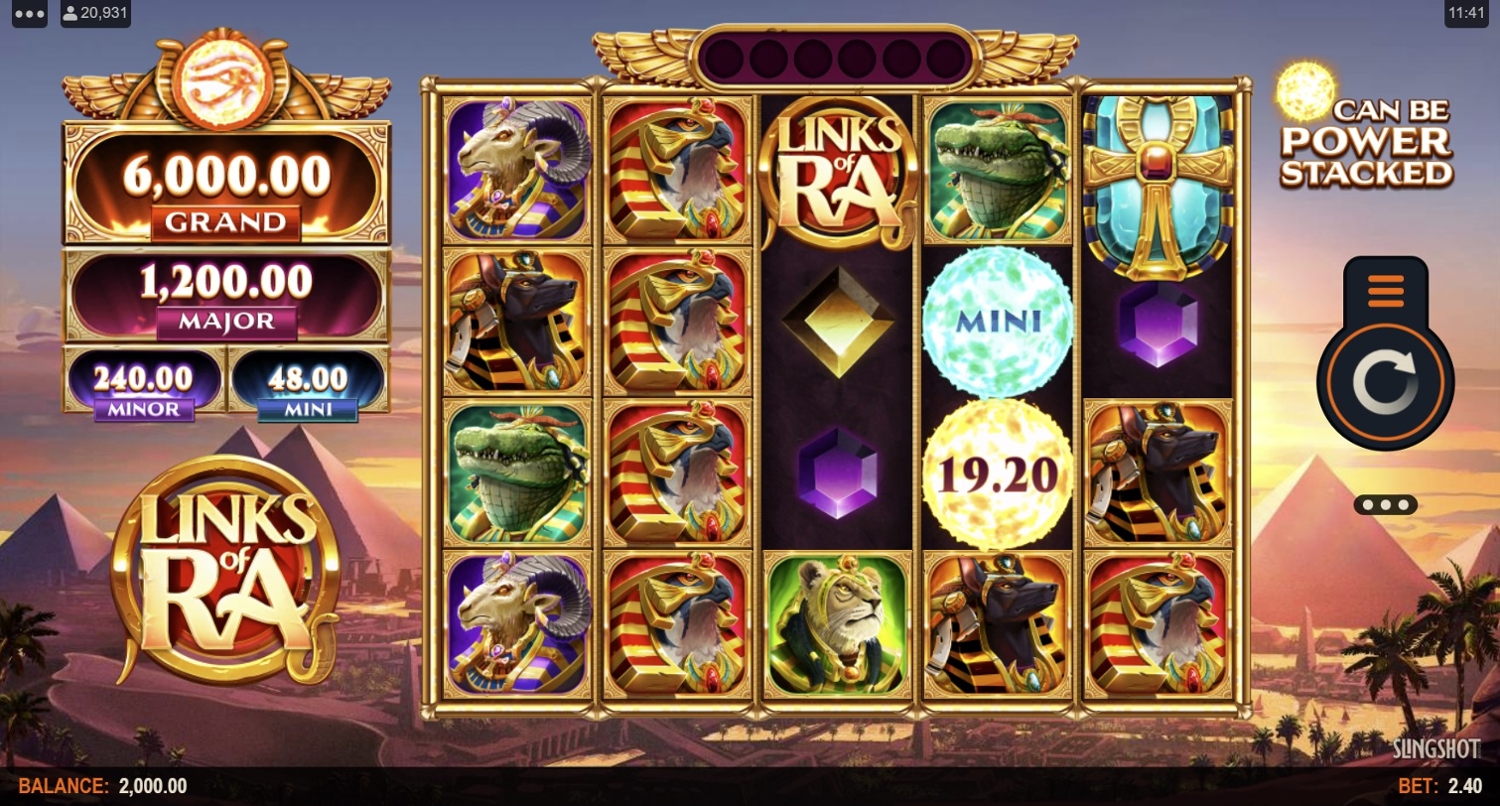 Links of Ra Slot Gameplay