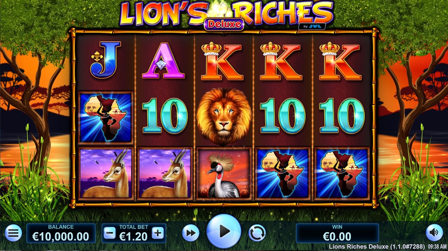 Lion's Riches Deluxe Slot Gameplay