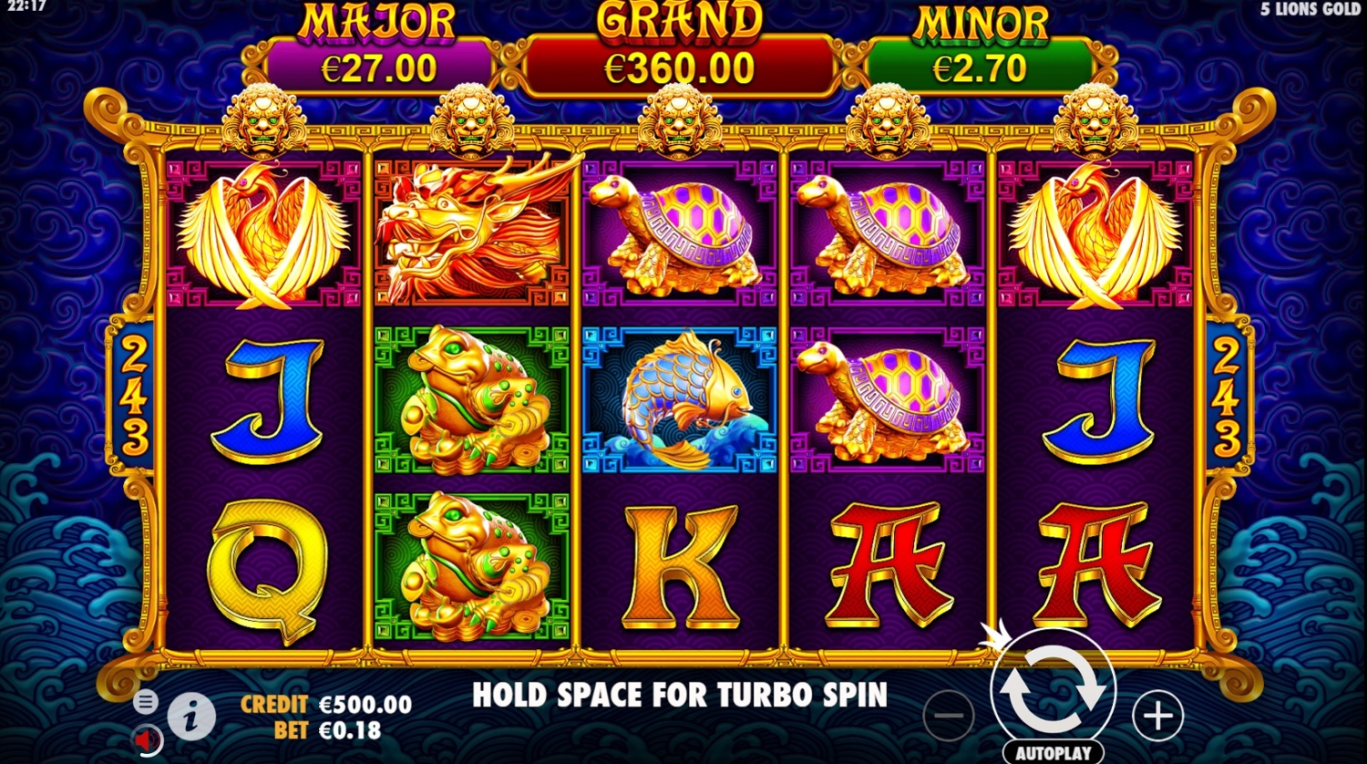 5 Lions Gold Slot Gameplay