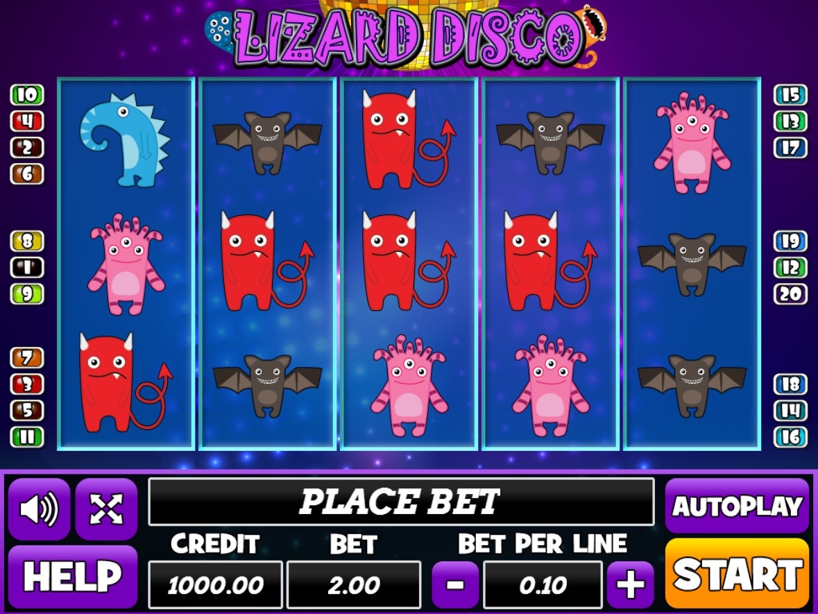 Lizard Disco Slot Gameplay