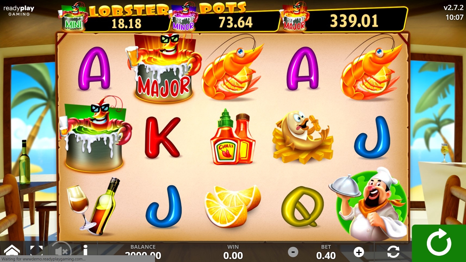 Lobster Pots Slot Gameplay
