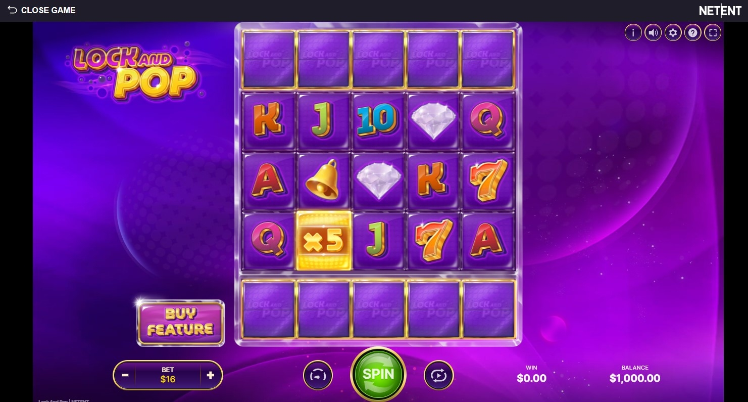 Lock and Pop Slot Gameplay