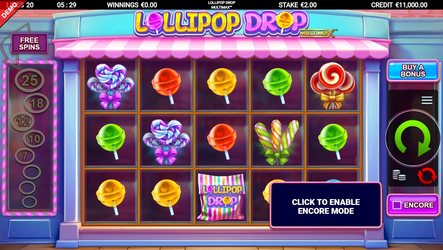 Lollipop Drop MultiMax Slot Gameplay