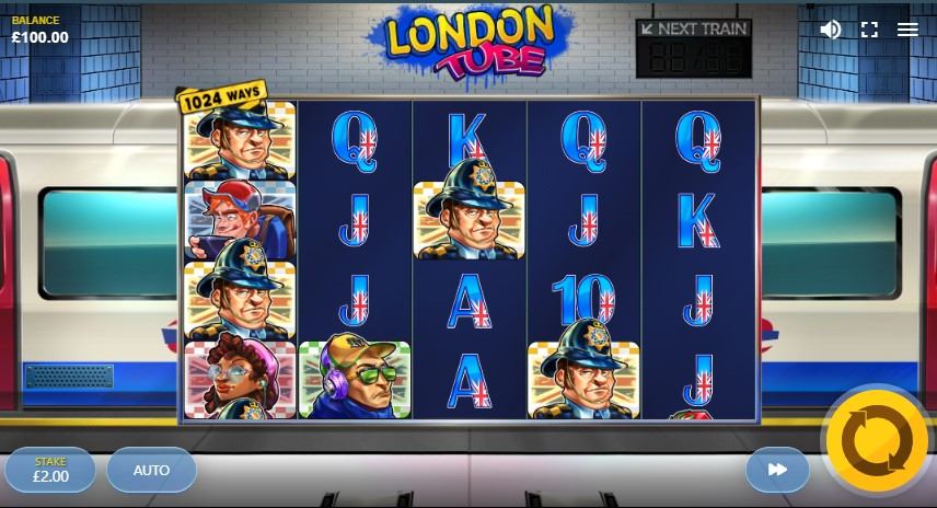 London Tube Slot Gameplay