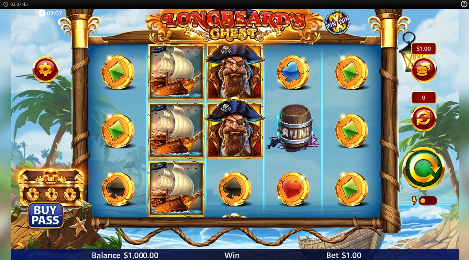 Longbeards Chest Min Win Slot Gameplay