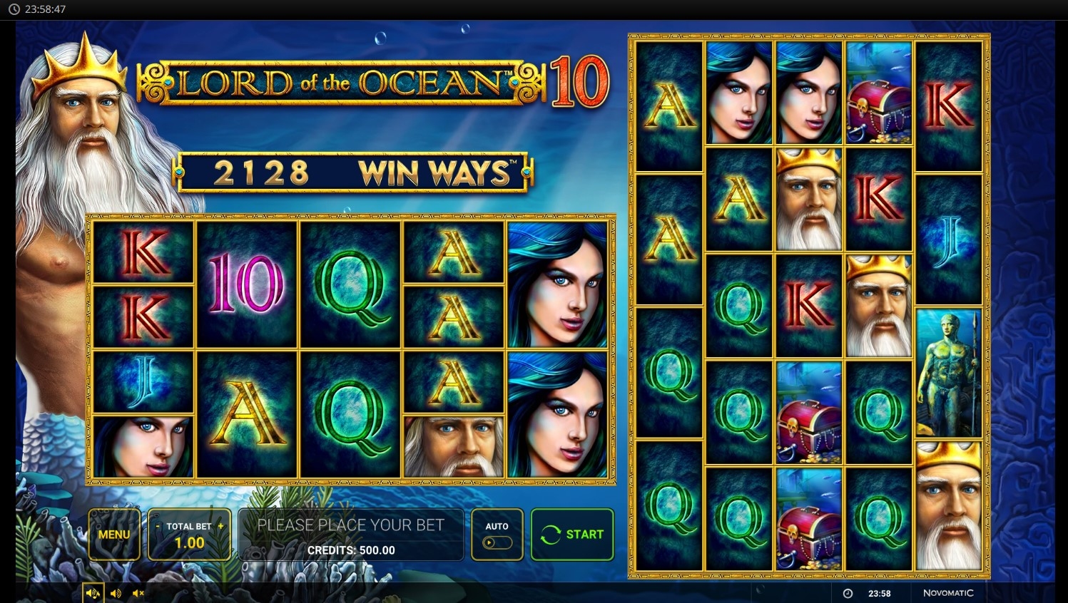 Lord of the Ocean 10WinWays Slot Gameplay