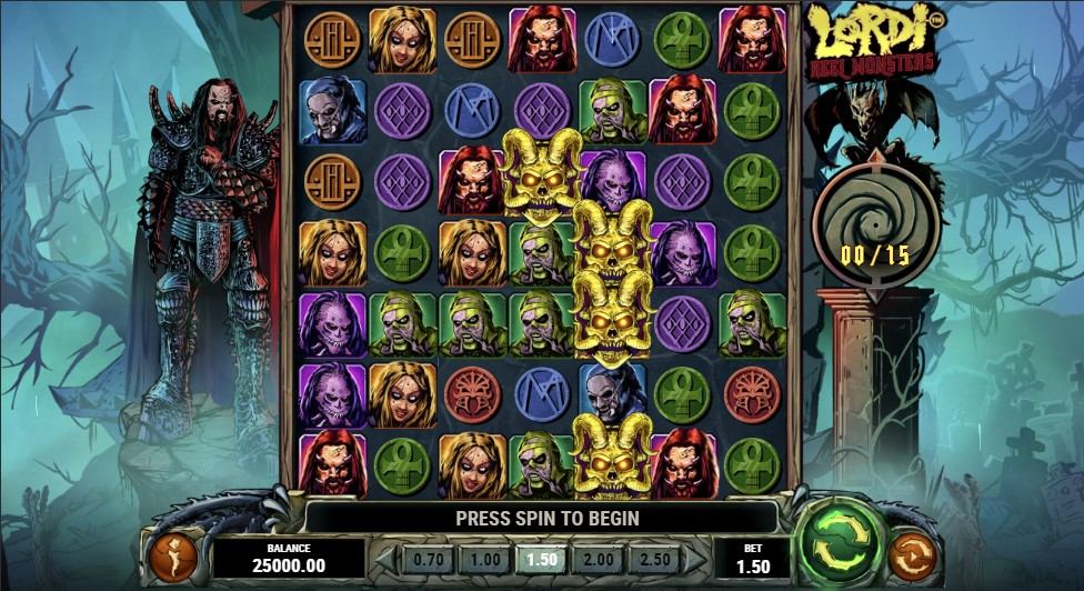 Lordi Reel Monsters Slot Gameplay