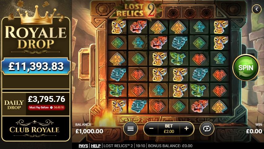 Lost Relics 2 Slot Gameplay