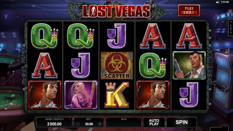Lost Vegas Slot Gameplay