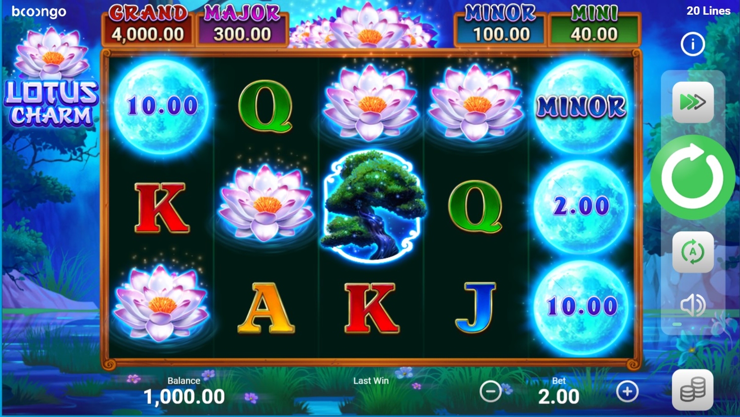 Lotus Charm Slot Gameplay