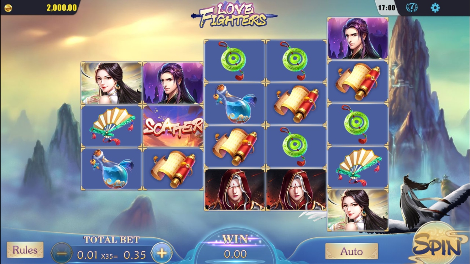 Love Fighters Slot Gameplay