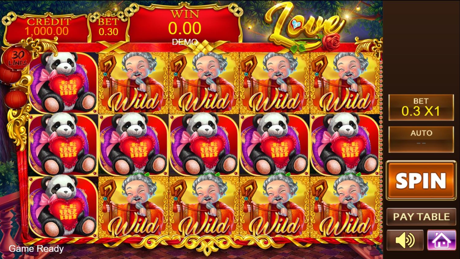 Love Slot Gameplay