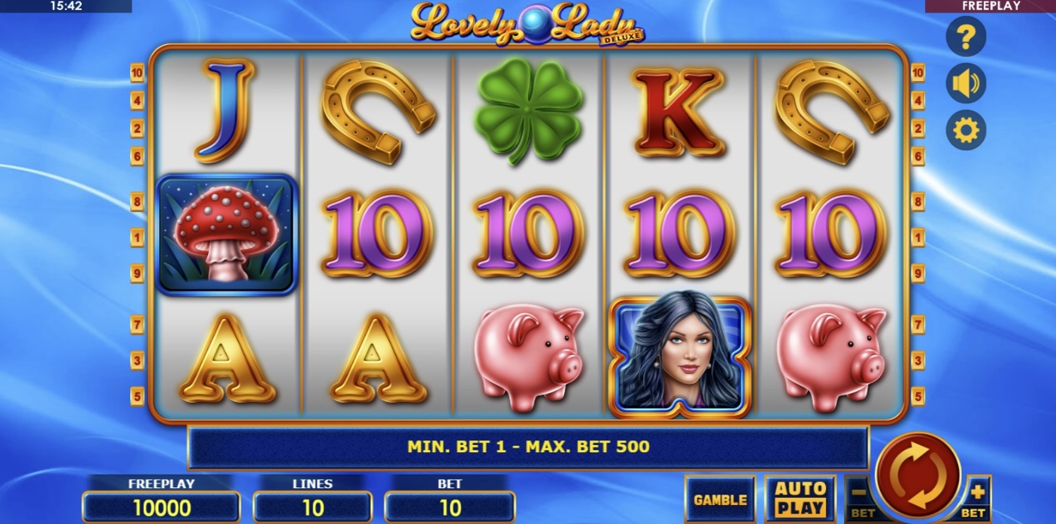 Lovely Lady Deluxe Slot Gameplay