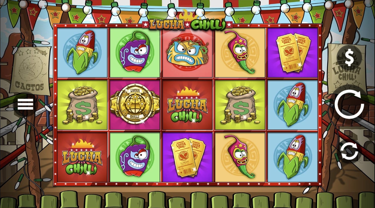 Lucha Chilli Slot Gameplay