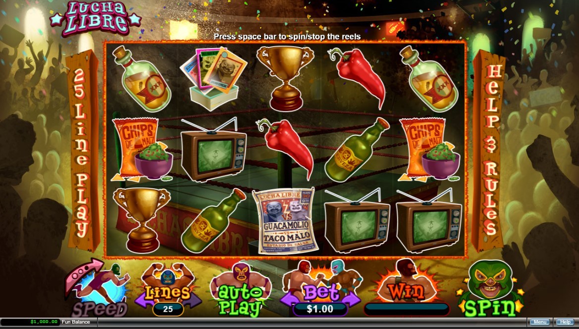 Lucha Libre Slot Gameplay