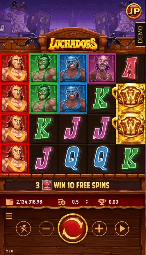 Luchadors Slot Gameplay