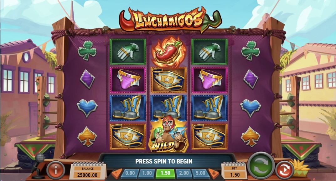 Luchamigos Slot Gameplay