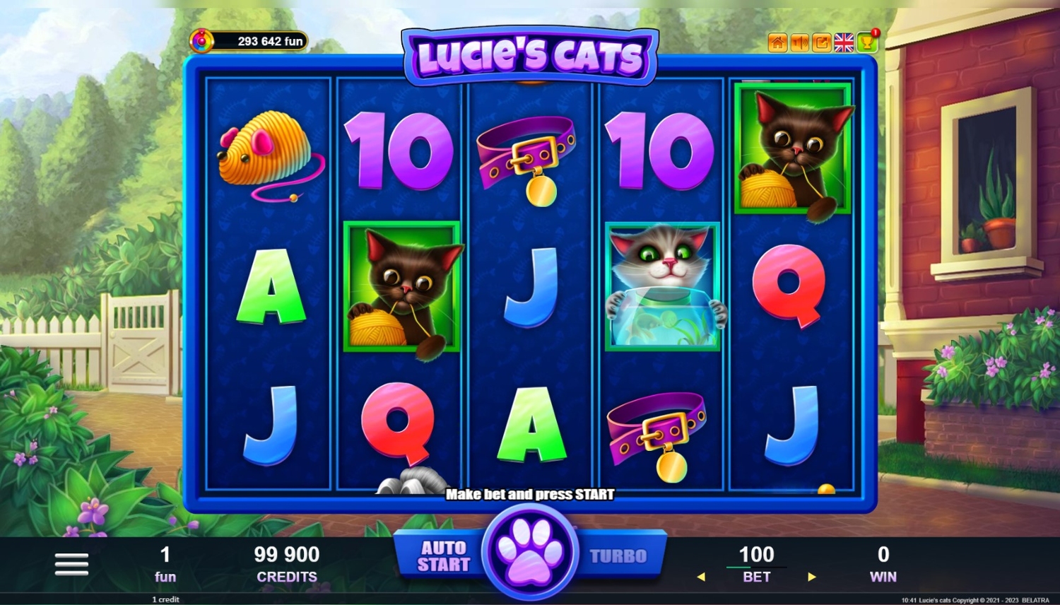 Lucie's Cats Slot Gameplay