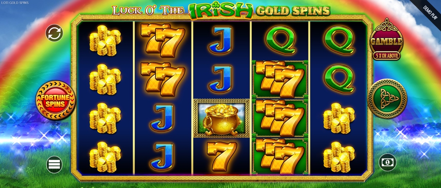 Luck O The Irish Gold Spins Slot Gameplay