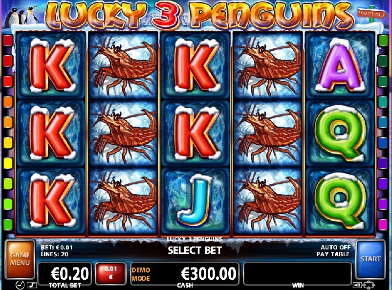 Lucky 3 Penguins Slot Gameplay