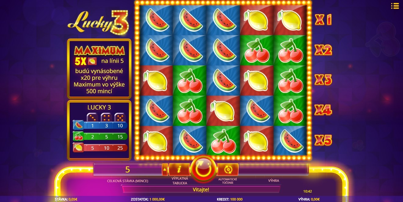 Lucky 3 Slot Gameplay