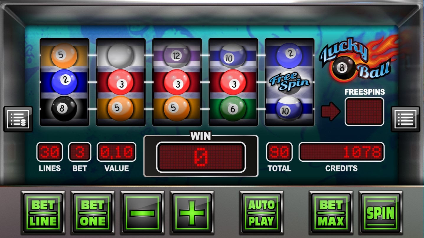 Lucky 8 Ball Slot Gameplay