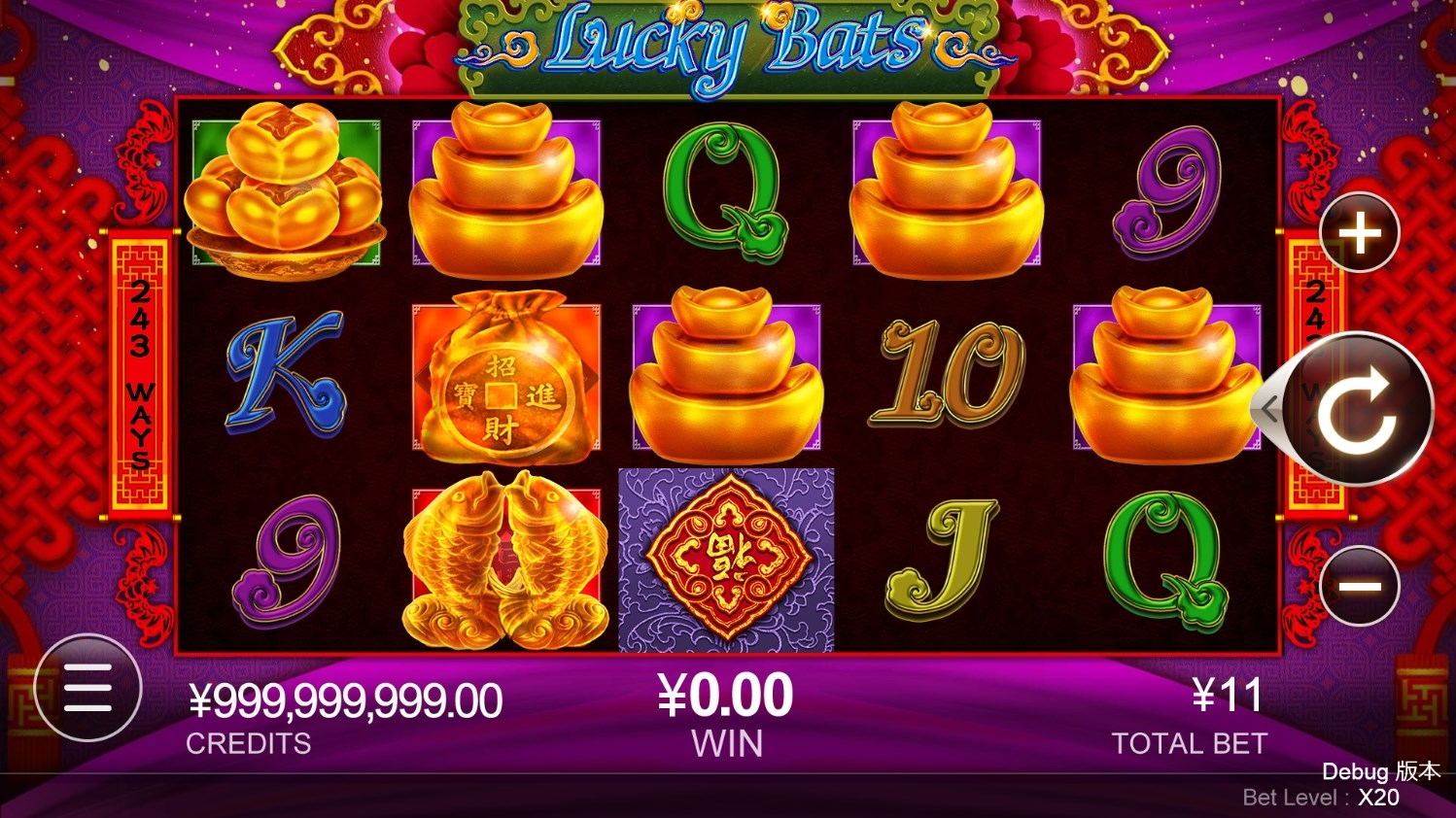 Lucky Bats Slot Gameplay