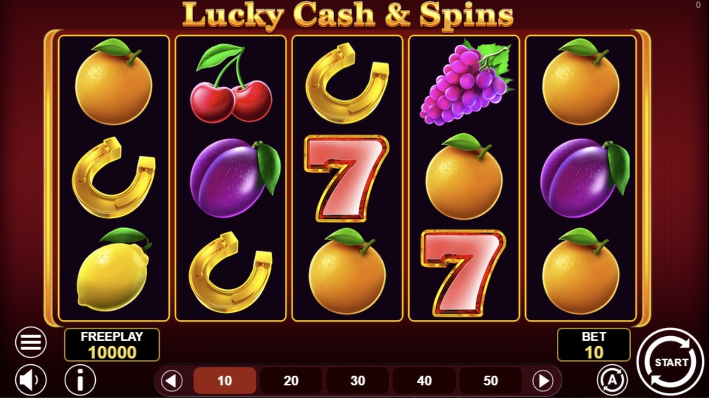 Lucky Cash and Spins Slot Gameplay