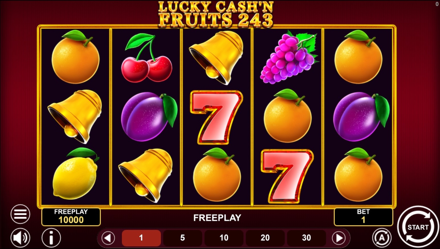 Lucky Cash'n Fruits 243 Slot Gameplay