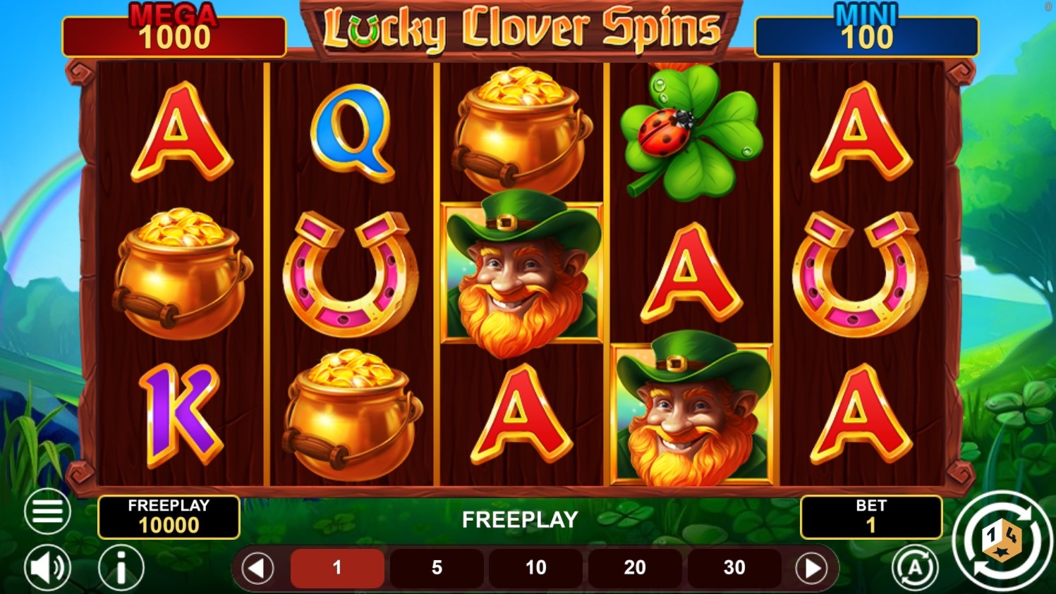 Lucky Clover Spins Slot Gameplay
