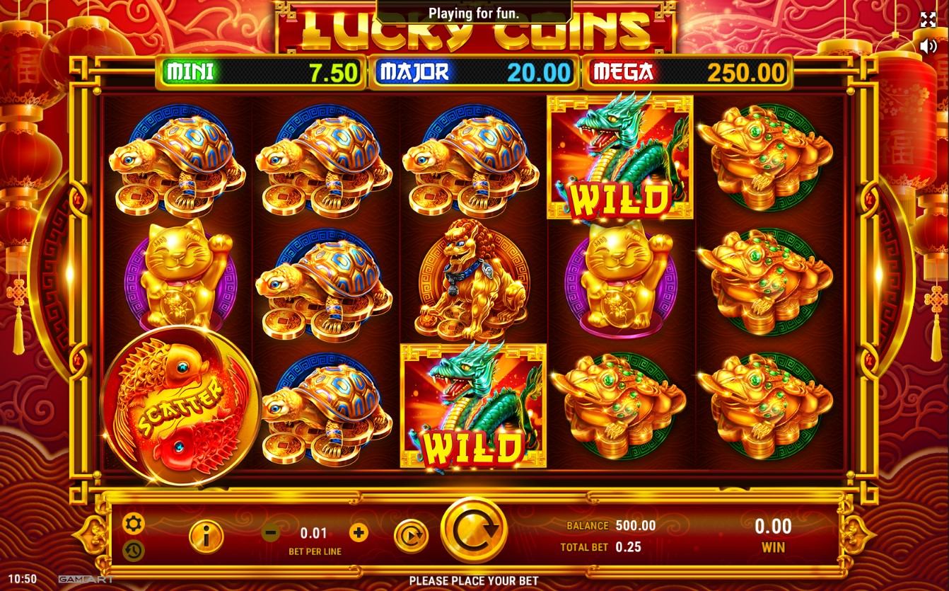 Lucky Coins Slot Gameplay
