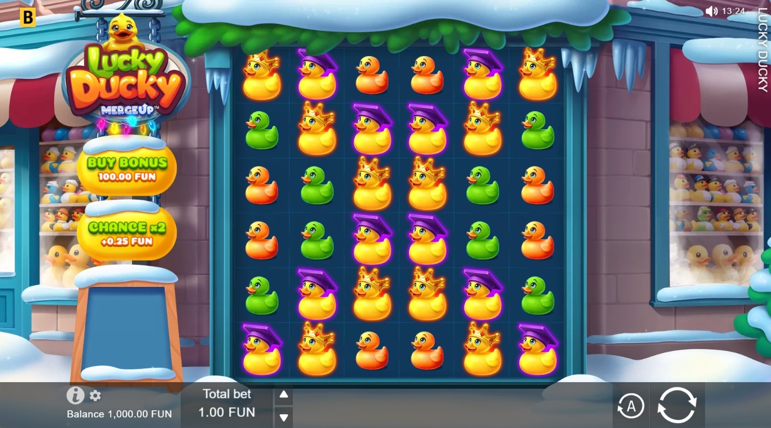 Lucky Ducky X-mas Slot Gameplay