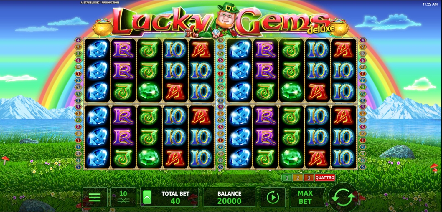 Lucky Gems Deluxe Slot Gameplay