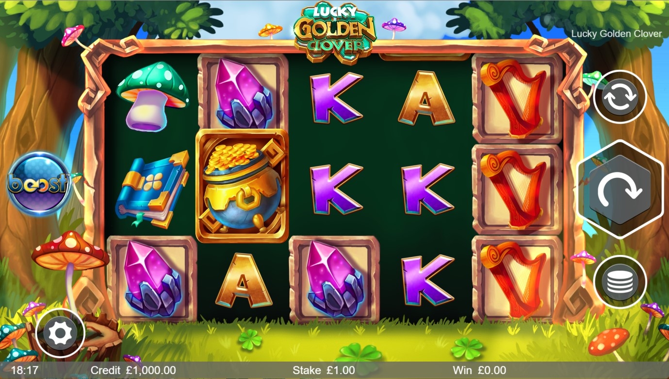 Lucky Golden Clover Slot Gameplay
