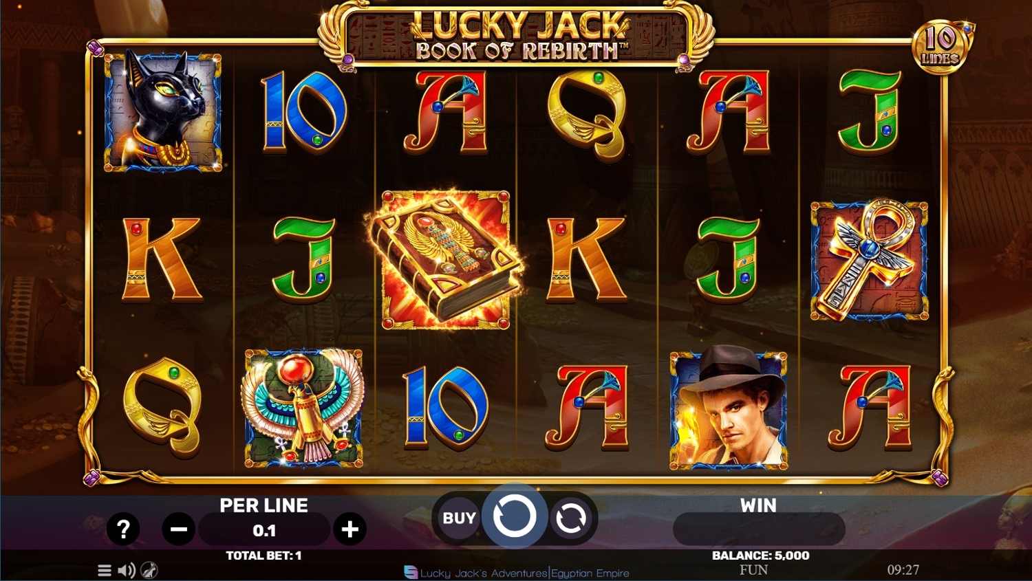 Lucky Jack: Book Of Rebirth Slot Gameplay