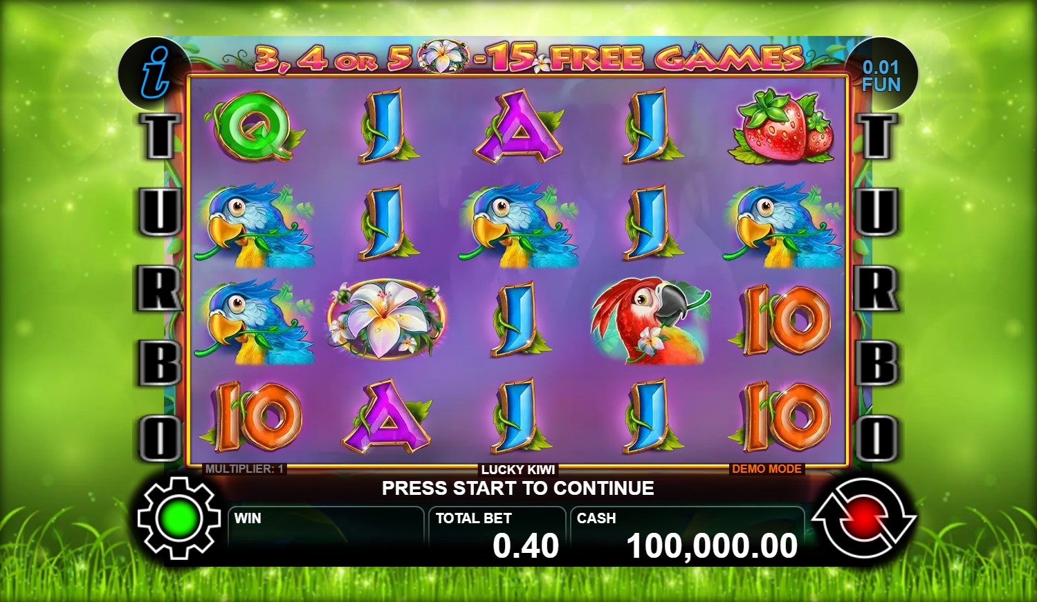 Lucky Kiwi Slot Gameplay