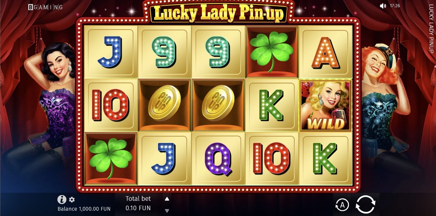 Lucky Lady Pin-Up Slot Gameplay