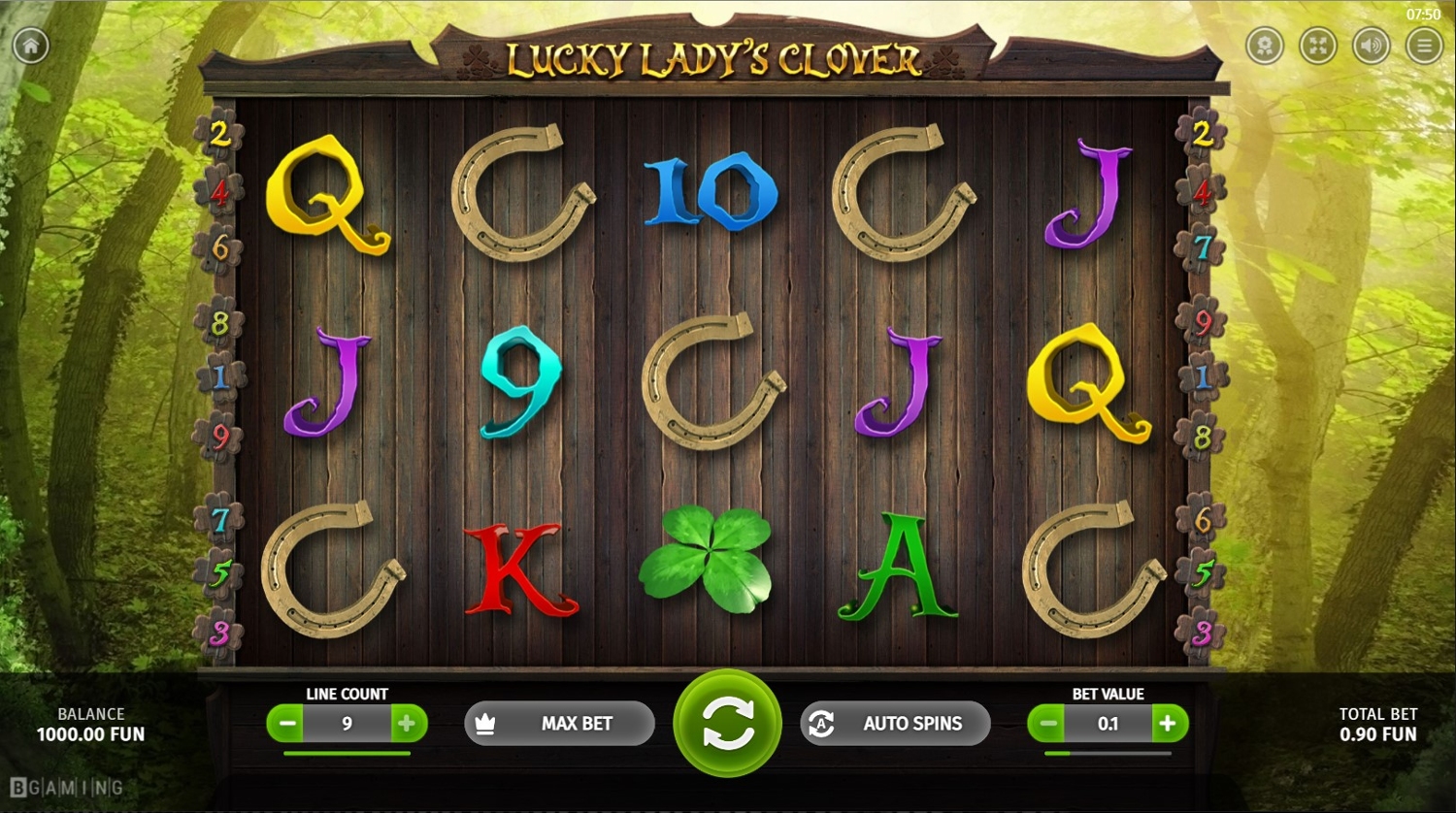 Lucky Lady's Clover Slot Gameplay