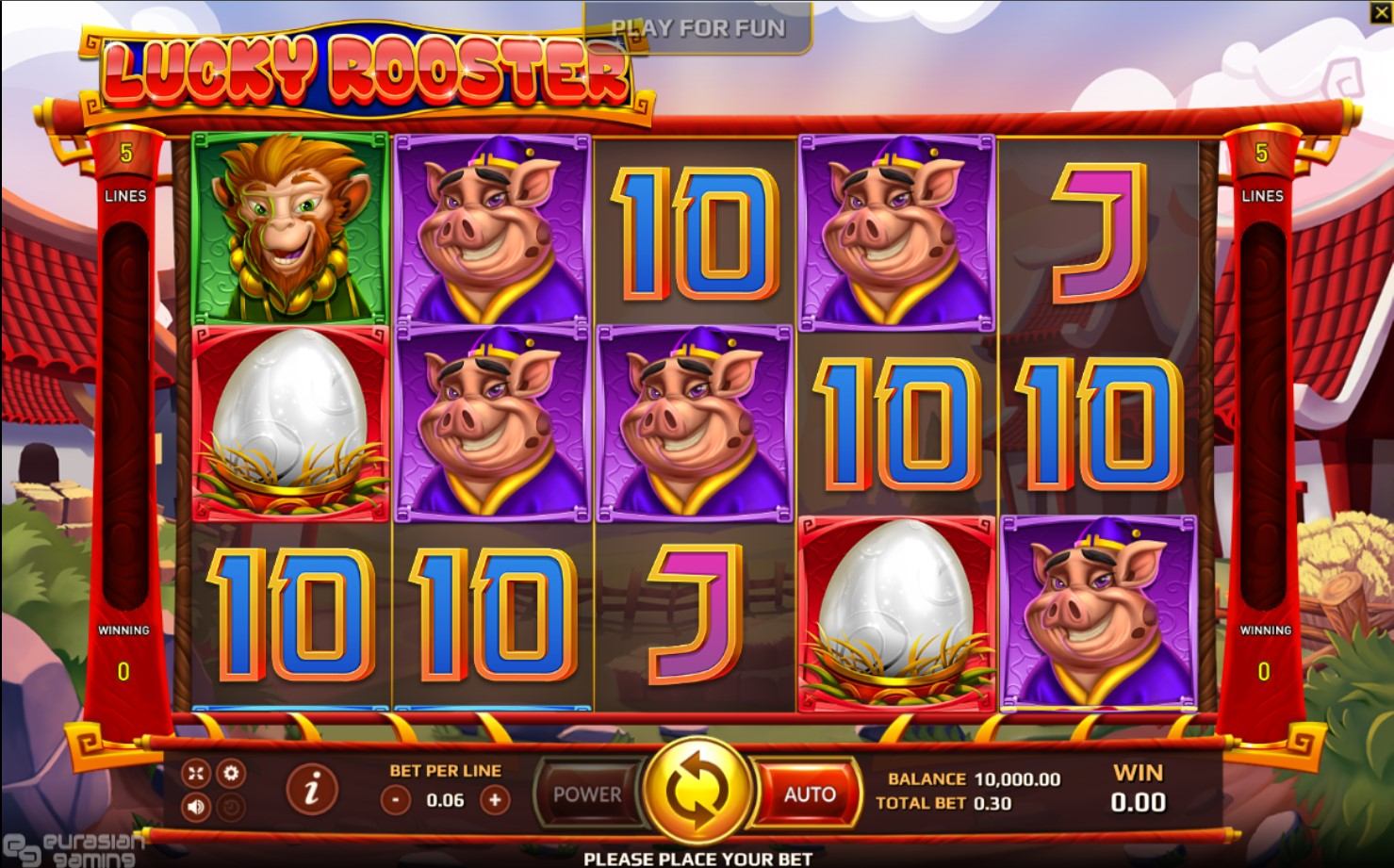 Lucky Rooster Slot Gameplay