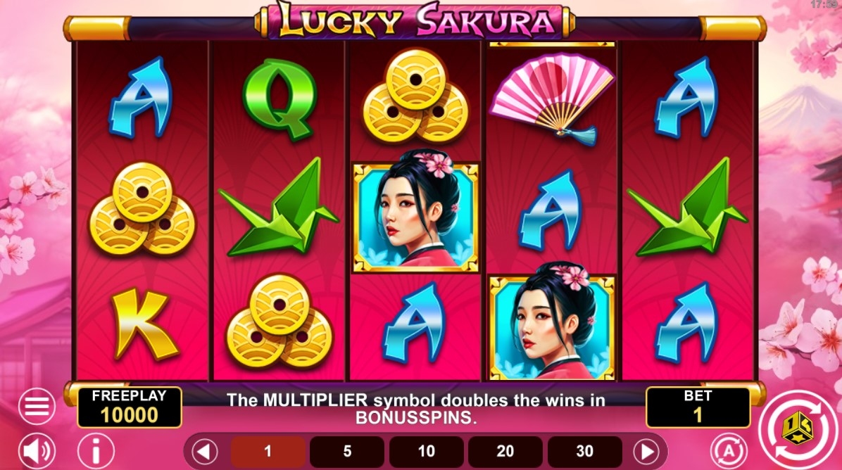 Lucky Sakura Slot Gameplay