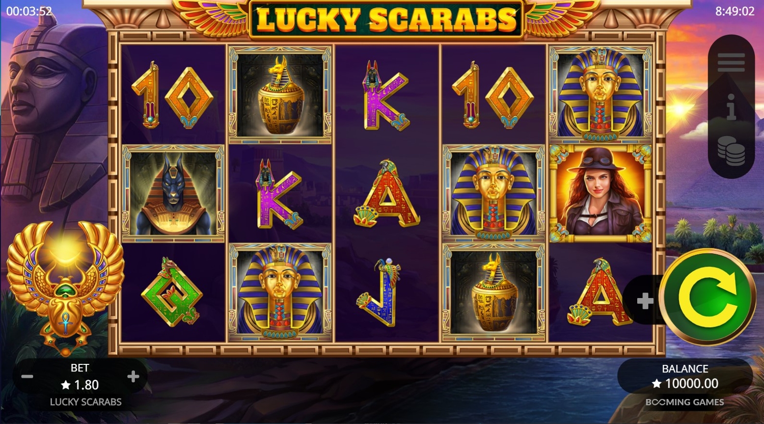 Lucky Scarabs Slot Gameplay