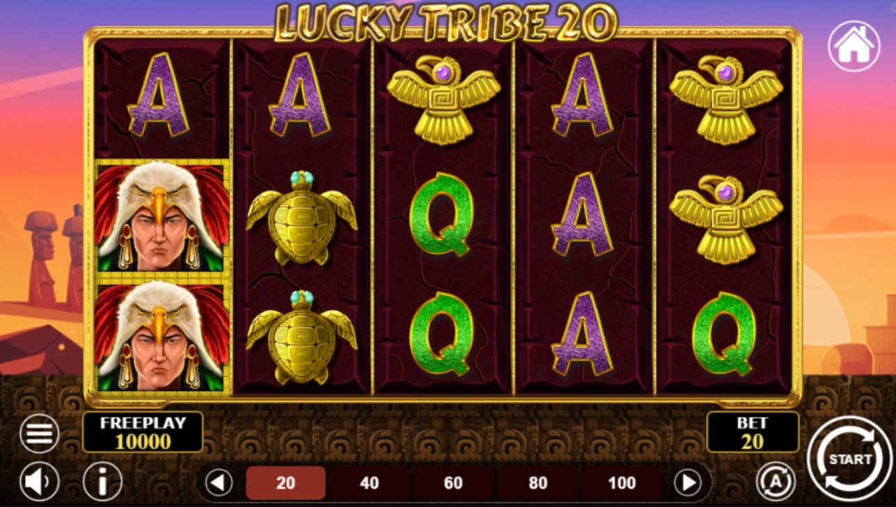 Lucky Tribe 20 Slot Gameplay