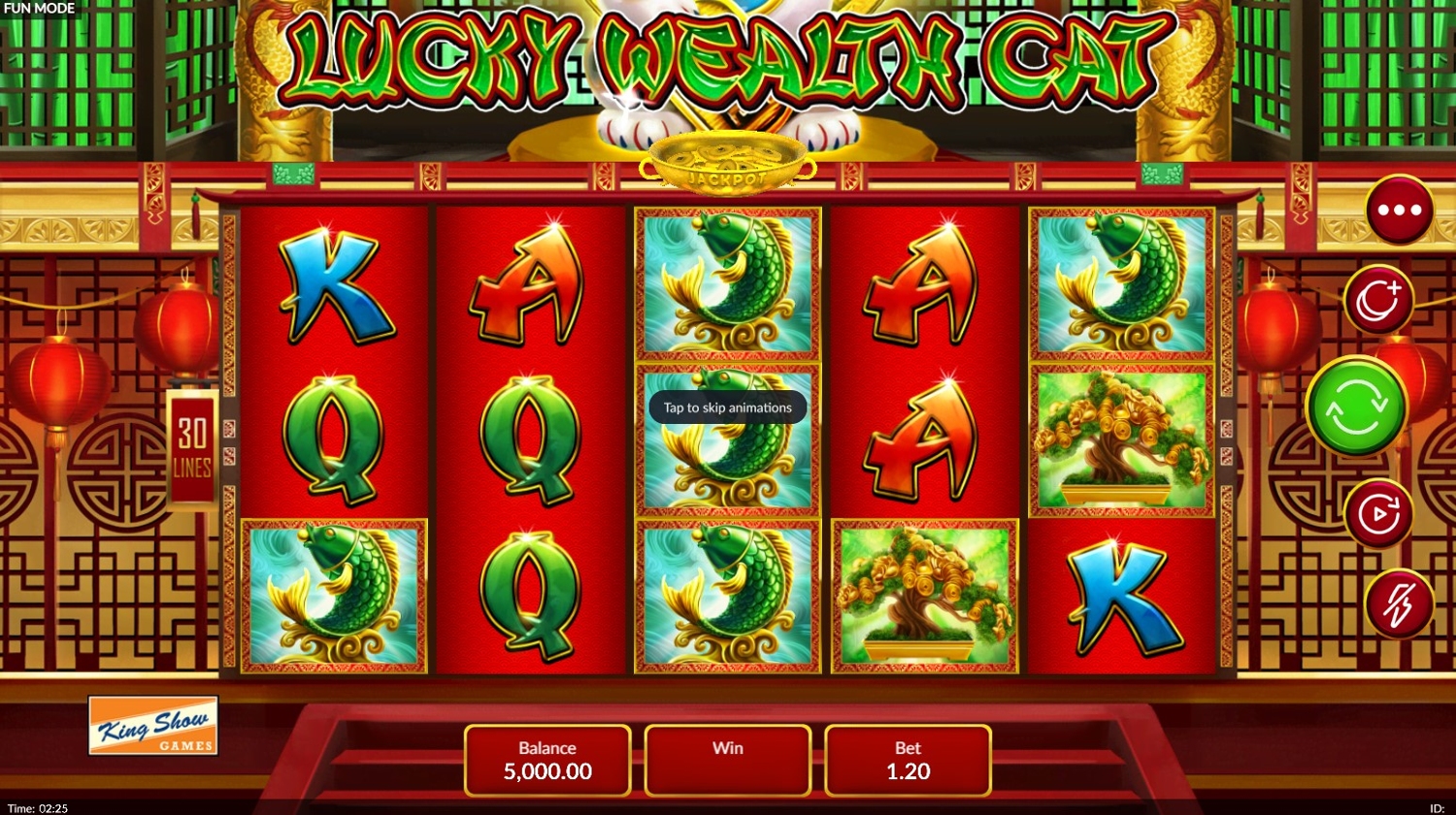 Lucky Wealth Cat Slot Gameplay