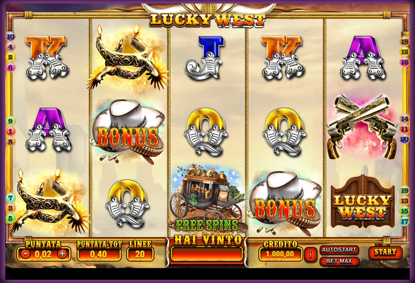 Lucky West Slot Gameplay