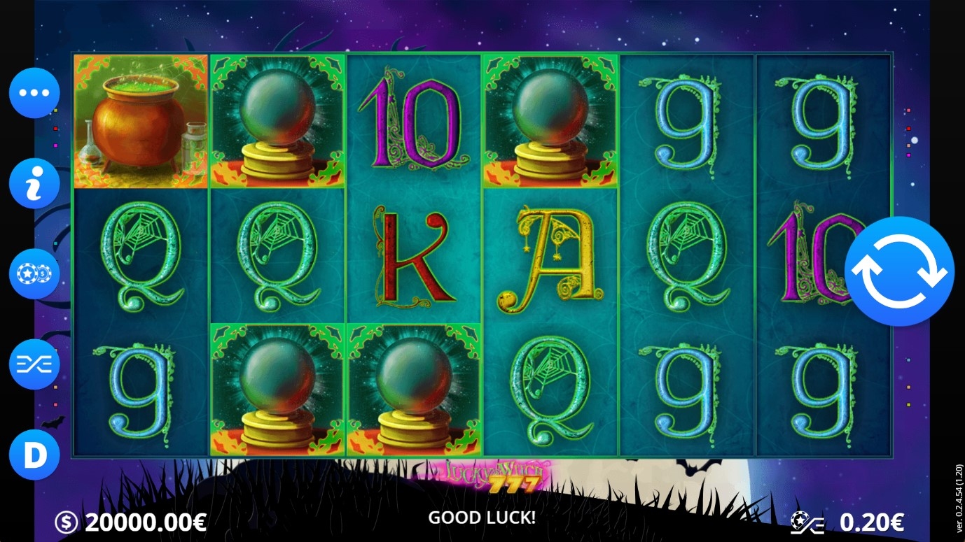 Lucky Witch 777 Slot Gameplay