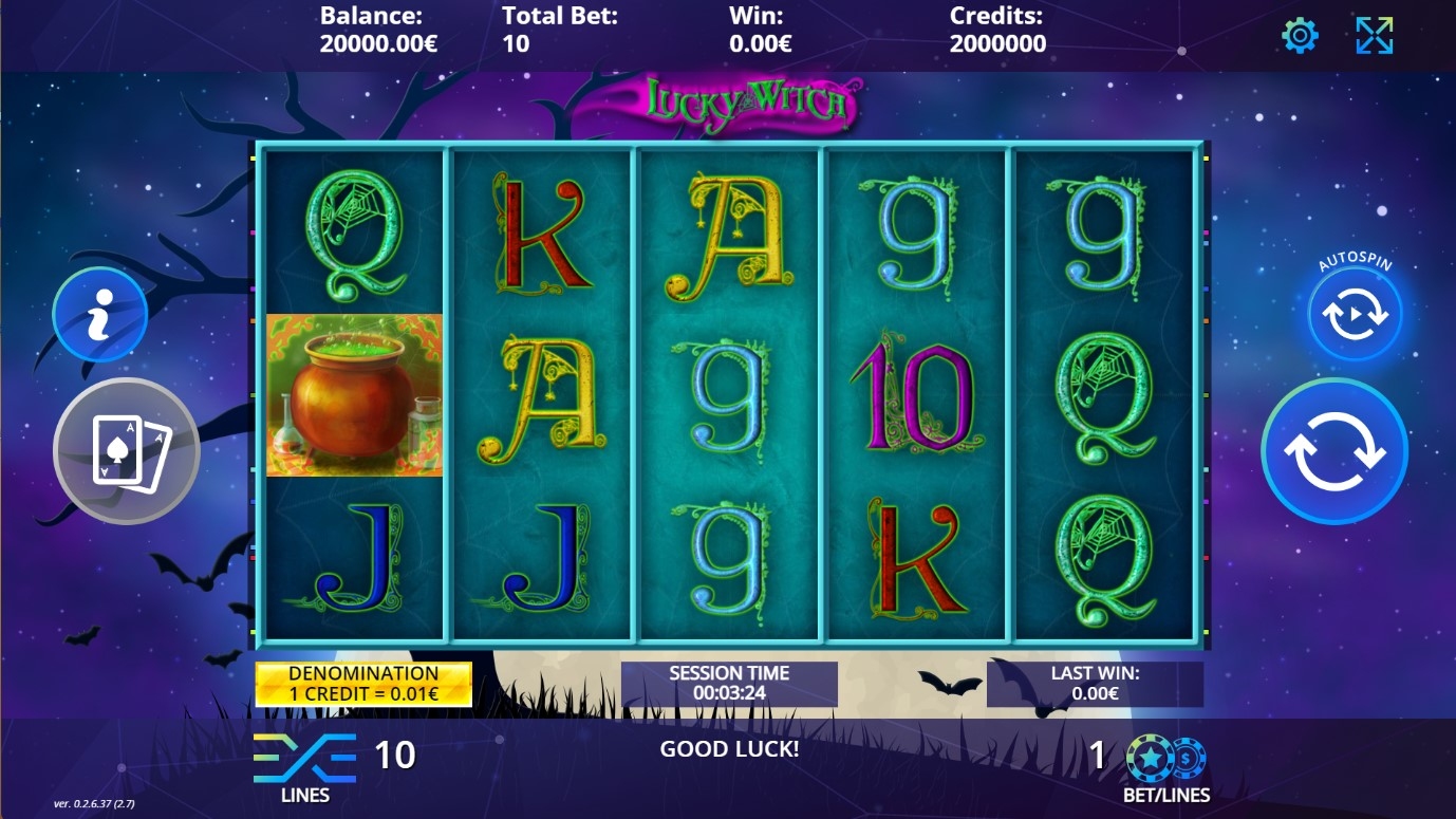Lucky Witch Slot Gameplay