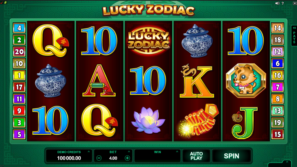 Lucky Zodiac Slot Gameplay