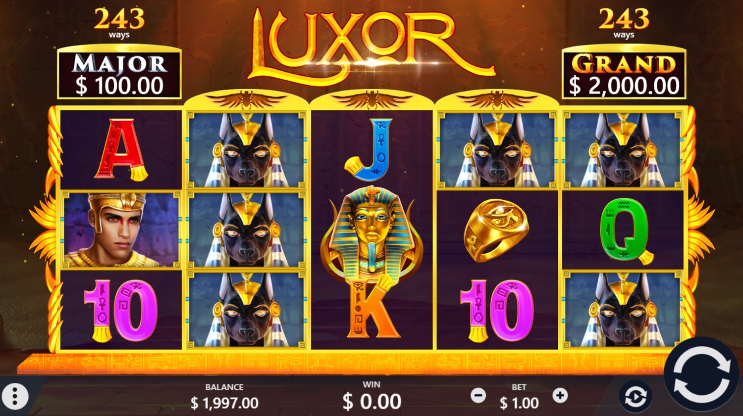 Luxor Slot Gameplay