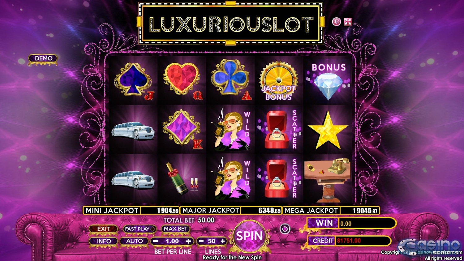 Luxuriouslot Slot Gameplay