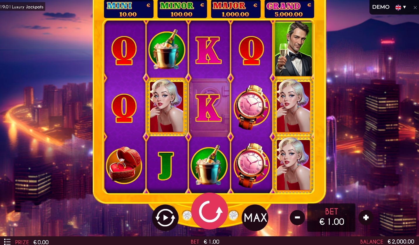 Luxury Jackpots Slot Gameplay